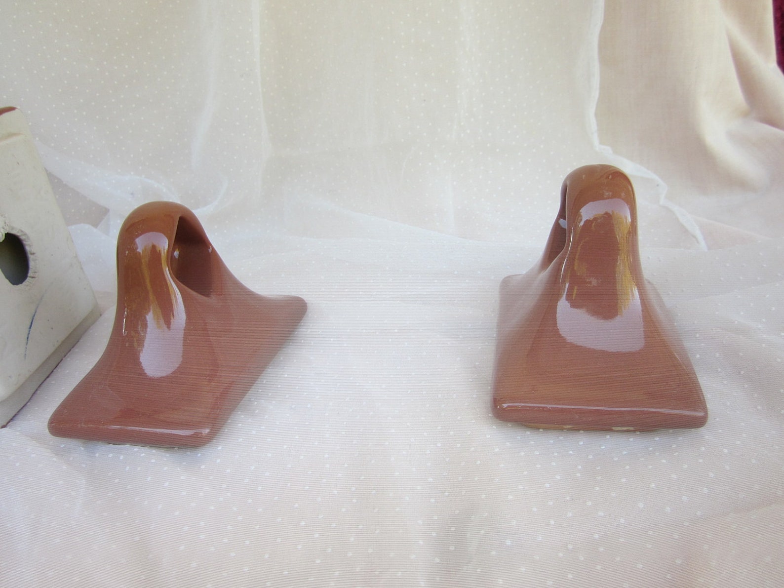 Brown Ceramic Tile Soap Dish Toothbrush Holder and Towel Rack Etsy