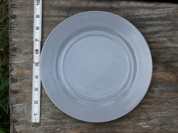 Hazel Atlas Moderntone Platonite Gray Dinner Plate