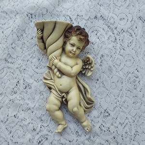 Cherub or Angel Wall Pocket by CAFFCO Japan Decor, 10.5 inch