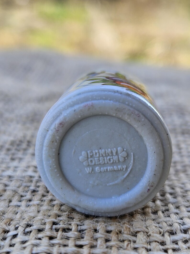 Easter Funny Design Candle Holder Nest of Colorful Eggs Miniature Made in West Germany bild 13