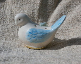 Vintage Dove Figurine Pomander Ye Olde Ceramic, Made in England, Aidees of Torquay