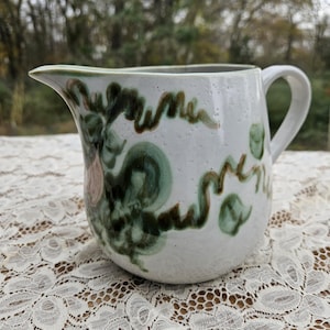 John B. Taylor Harvest Jug 5 1/4 Inches Tall, Grapes and Pear