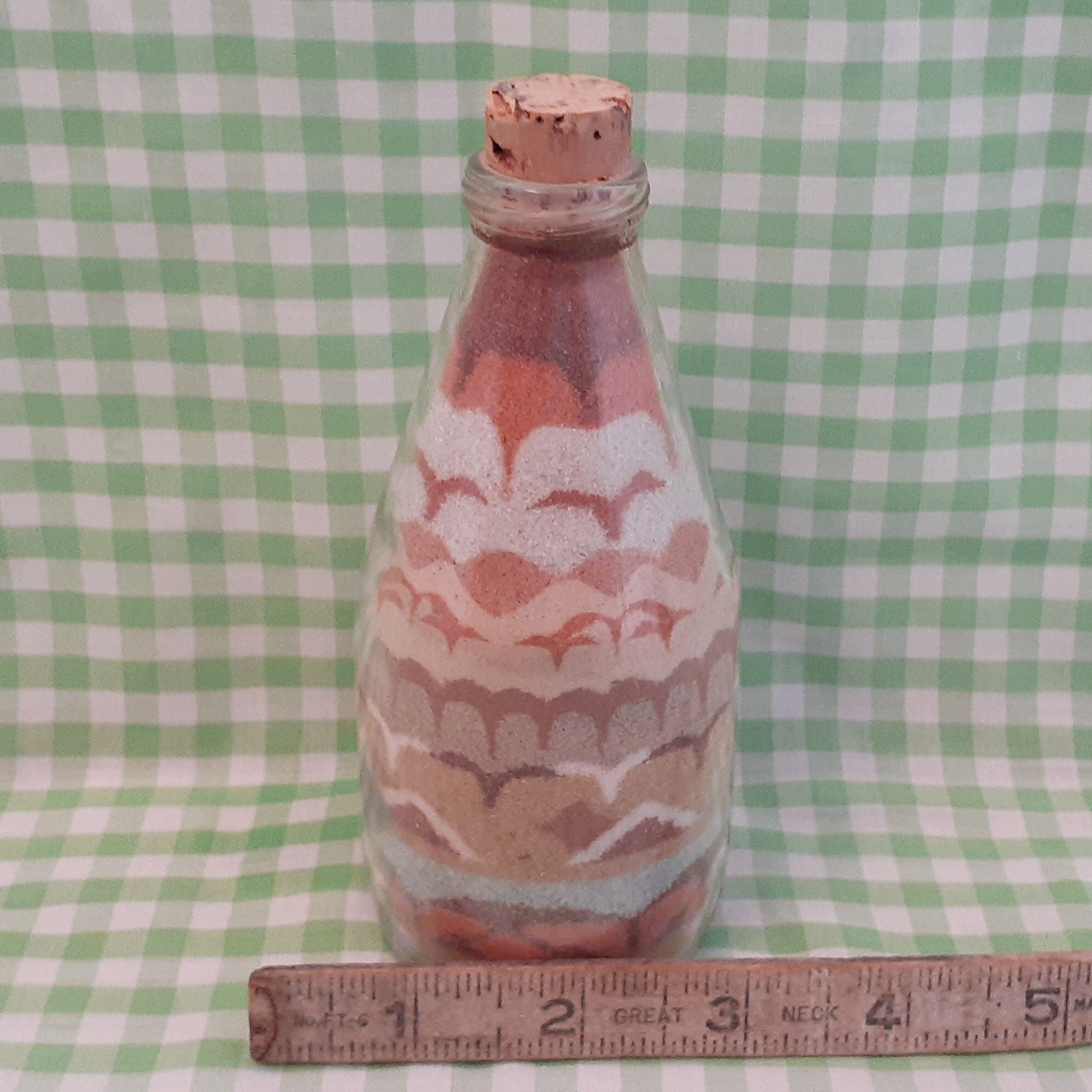 Vintage Sand Art Bottle Collectible Folk Art Etsy