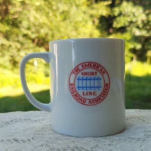 Vintage American Shortline Railroad Association Mug Advertising Coffee Cup
