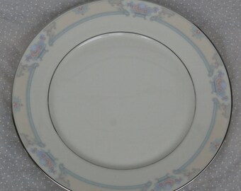 Pretty Vintage Lenox China Fairfield Dinner Plate with Blue Pink and Purple Flowers Replacement or Decor
