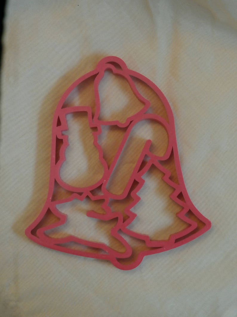 Reindeer Vintage Fun Cookie Cutters Tree Candy Cane Snowman 1991 Christmas Bell Jello Jigglers Mold