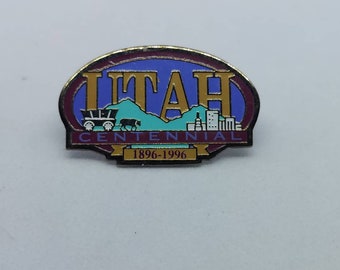 Vintage Utah Souvenir Pin 1996 Centennial Collectible