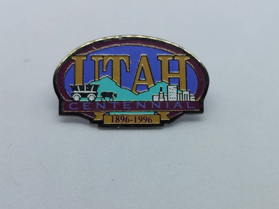 Vintage Utah Souvenir Pin 1996 Centennial Collect… - image 1