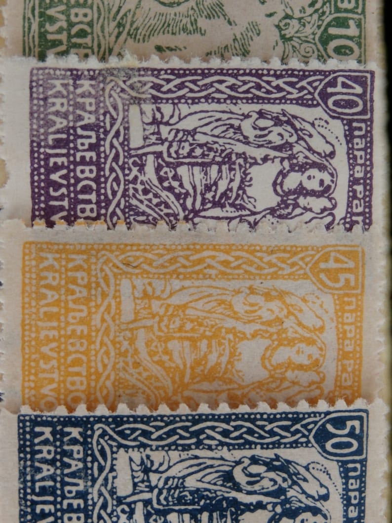 A Collection of 5 Different 1930s Era Colorful Napa Para Etsy