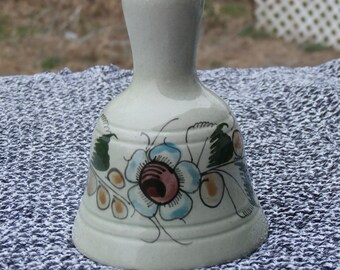 Pretty Vintage Bell Big Bold Flower Design Tonala Mexico or Similar Style