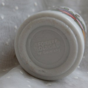 Easter Funny Design Candle Holder Nest of Colorful Eggs Miniature Made in West Germany bild 3