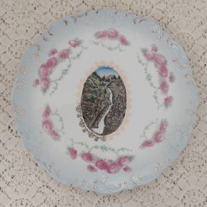 Antique Wheelock Souvenir Plate Seven Falls Colorado Paul Goerke and Son