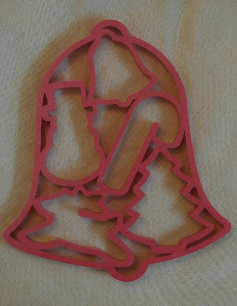 Reindeer Vintage Fun Cookie Cutters Tree Candy Cane Snowman 1991 Christmas Bell Jello Jigglers Mold