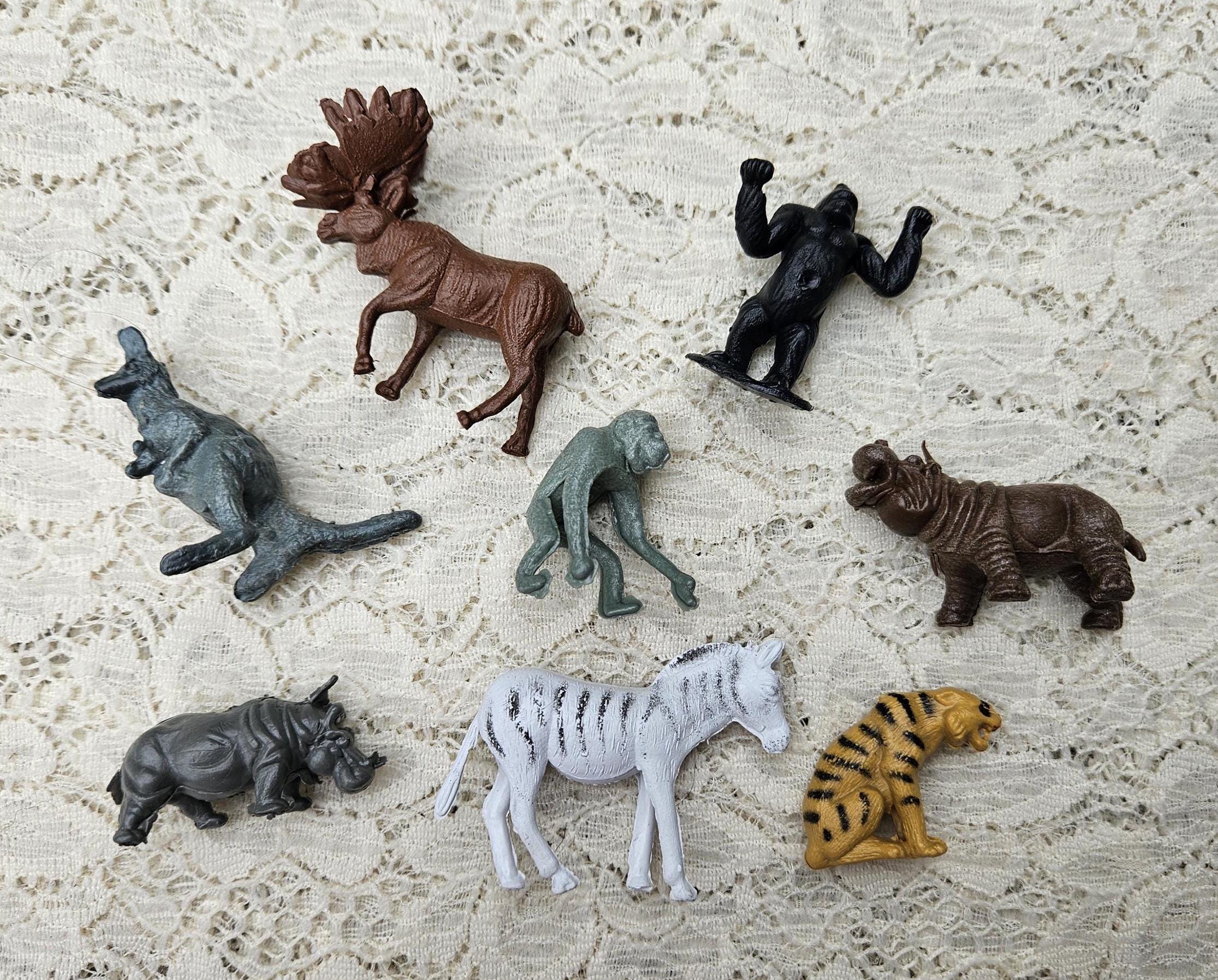Vintage Plastic Zoo Animals: Hong Kong Toys, 1970s-80s (8pc) - Etsy
