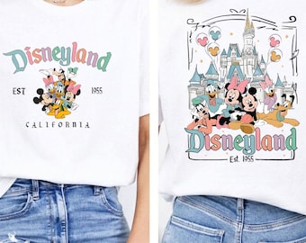 Disneyland Est. 1955 California Shirt, Wald Disney World Comfort Colors Tee, Mickey And Friends T-shirt, Disneyland Family Vacation Shirt