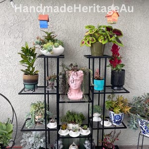 Multi Tier Metal Plant Stand | Indoor Plant Stand | Large Plant Stand | Modern Plant Stand | Outdoor Plant Stand | Flower Stand