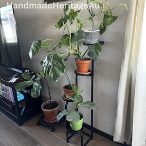 Multi Tier Metal Plant Stand | Spiral Plant Stand | Corner Plant Stand | Indoor Plant Stand | Plant Shelf | Flower Pot Stand