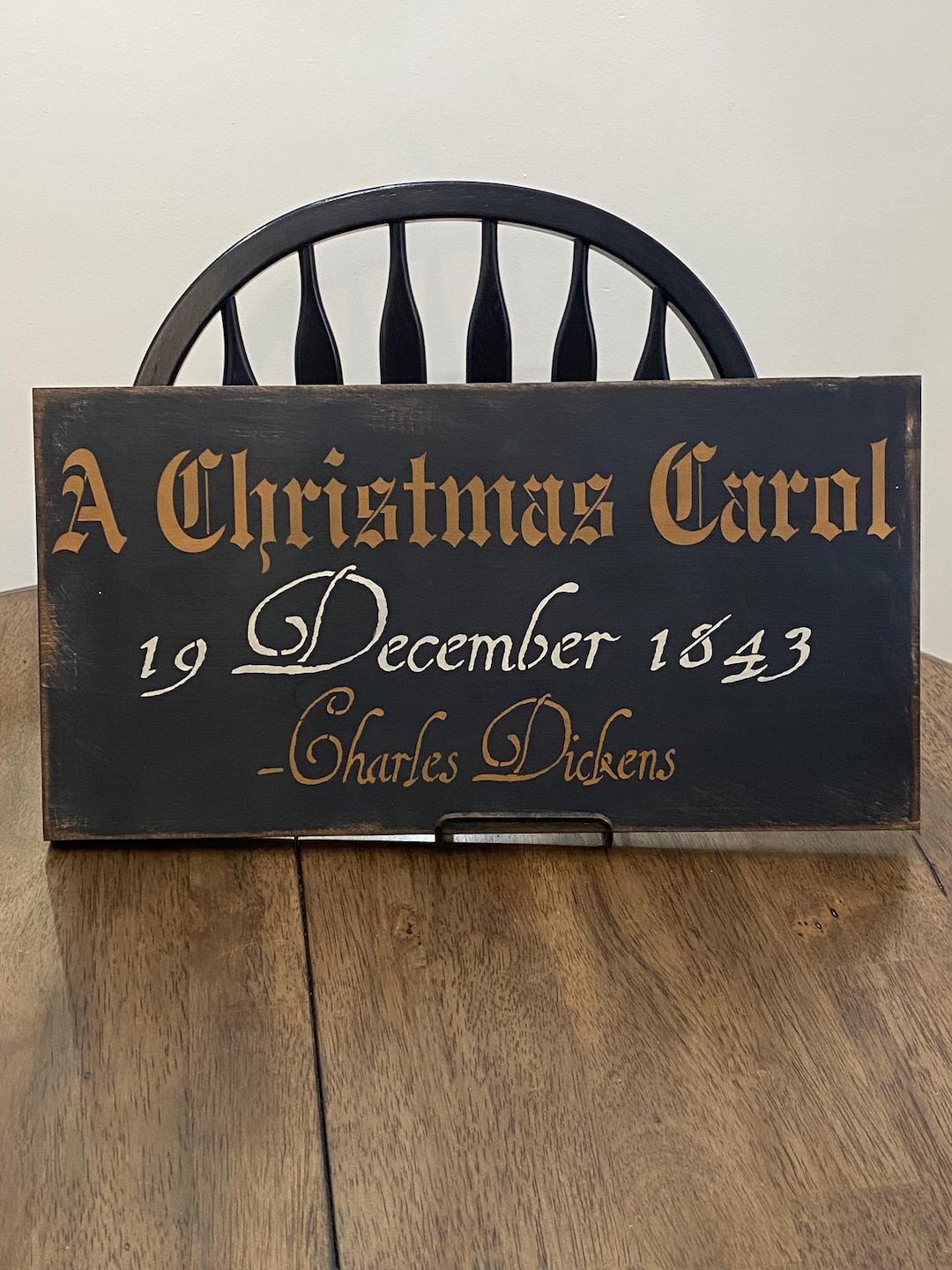 A Christmas Carol Primitive Scrooge Christmas Sign - Etsy