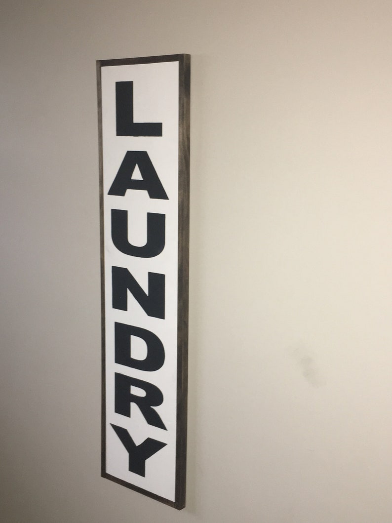 Laundry Sign LARGE Laundry Room Decor Laundry Sign Wood  Etsy