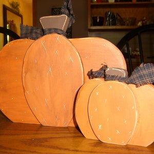 FALL Pumpkins , Fall Decor , Shelf Sitter Pumpkins , Thanksgiving Decor , Pumpkins Pumpkins , Wood Sign , Primitive Rustic , Halloween image 3