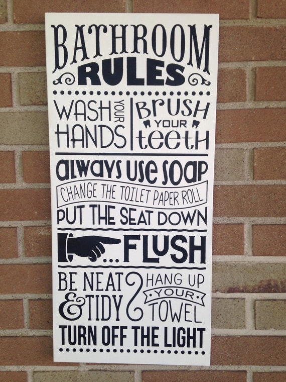 Bathroom Decor Rules Sign Home Singapore - Bathroom Signs Home Decor Bathroom Decor Rules Sign Home Singapore - Bathroom Signs Home Decor