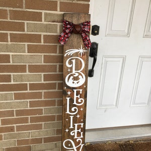 Porch Christmas Sign Believe Christmas Sign / Believe Jesus Nativity ...