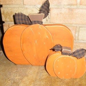 FALL Pumpkins , Fall Decor , Shelf Sitter Pumpkins , Thanksgiving Decor , Pumpkins Pumpkins , Wood Sign , Primitive Rustic , Halloween image 4