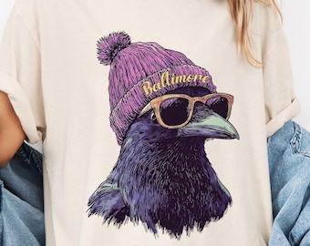 Comfort Colors® Baltimore Football Shirt: Retro Game Day Tee