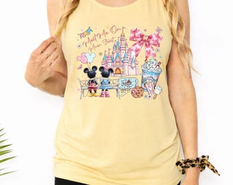 Comfort Colors® Meet Me On Main Street Tank Top - Disney Castle Shirt - Disney Family Vacation Tee - Magic Kingdom Shirt