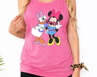 Comfort Colors® Minnie Daisy Tank Top - Disney Girls Shirt - Disney Besties Shirt - Disney Trip Shirt - Disneyland Tee