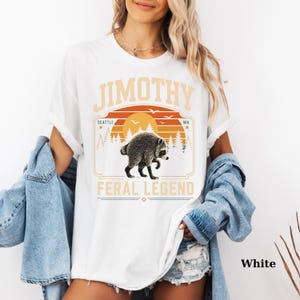 Comfort Colors® Retro Jimothy Raccoon Shirt, Funny Seattle Meme Legend, Feral Animal Tee image 10