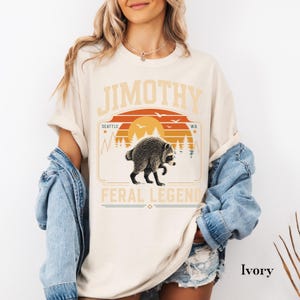 Comfort Colors® Retro Jimothy Raccoon Shirt, Funny Seattle Meme Legend, Feral Animal Tee image 12
