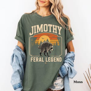 Comfort Colors® Retro Jimothy Raccoon Shirt, Funny Seattle Meme Legend, Feral Animal Tee image 18