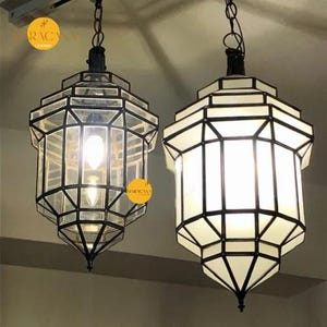 Handmade Moroccan Copper Lamp: Brass Pendant Light