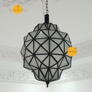 Moroccan Ceiling Lamp | Boho Pendant Light | Brass Lantern | Bedroom Lighting | Moroccan Decor | Light Fixture | Housewarming Gift
