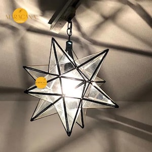 Handmade Moroccan Brass Pendant Light - Engraved Moroccan Lighting