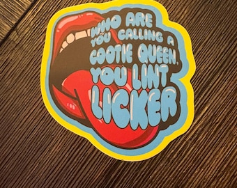 Lint Licker waterproof sticker
