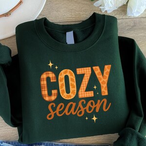 Cozy Season Sweatshirt, Retro Fall Crewneck Sweater, Cozy Season Womens Sweater, Fall Autumn Jumpers, Halloween Gifts, Fall Gifts for Her