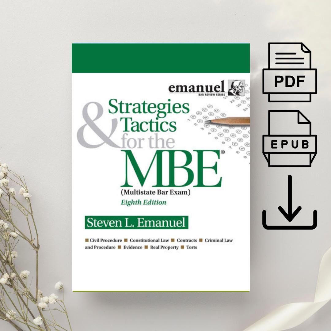 Strategies & Tactics for the MBE 8th Edition