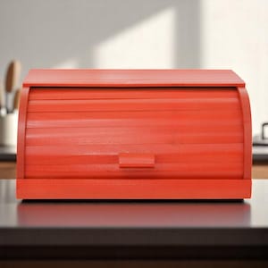 Spacious Bread Box for Kitchen – Rustic Organizer for Bread Storage, Perfect Farmhouse Decor