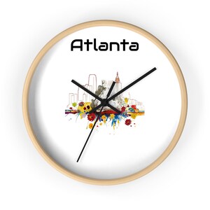 Personalized Urban Art Wall Clock - Cityscape Home Decor, Modern Design, Gift for Housewarming, Unique Wall Art, City Lover&#39;s Clock