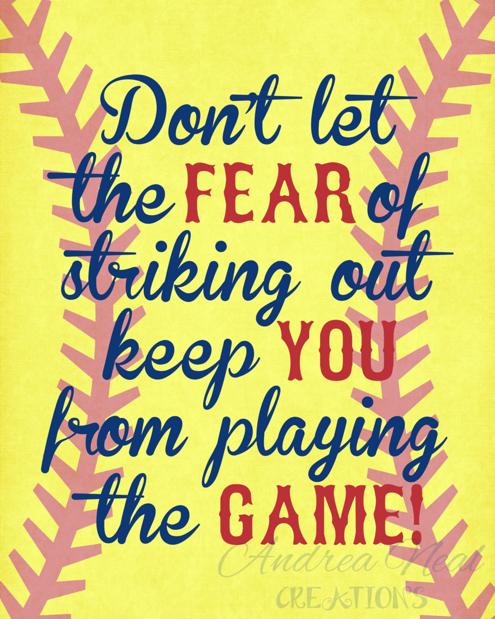 Softball Quotes Softball Gift INSTANT DOWNLOAD High School Etsy