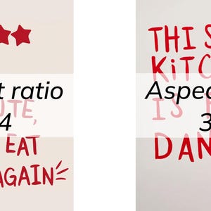 Set of 2 Aesthetic Kitchen Decor Cute Cooking Art Kitchen Wall Art  - Fun Digital Art Print  Kitchen Decor and Playful Wall Art