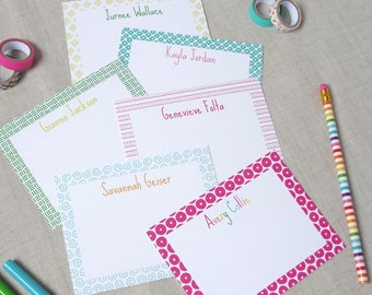 kids monogrammed stationery