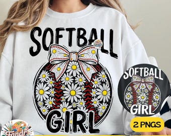 Softball Girl Bow PNG, Coquette Softball Mama Design, Retro Softball Season Game Day Sublimation, Girly Sports Bow Digital Download