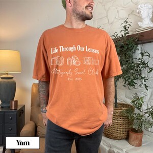 Vintage Camera T-Shirt: Garment-Dyed US Cotton Photography Tee