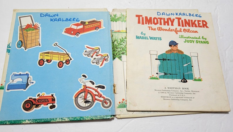 Vintage Childrens Books Timothy Tinker The Three Little Pigs I Know What a Farm Is image 3