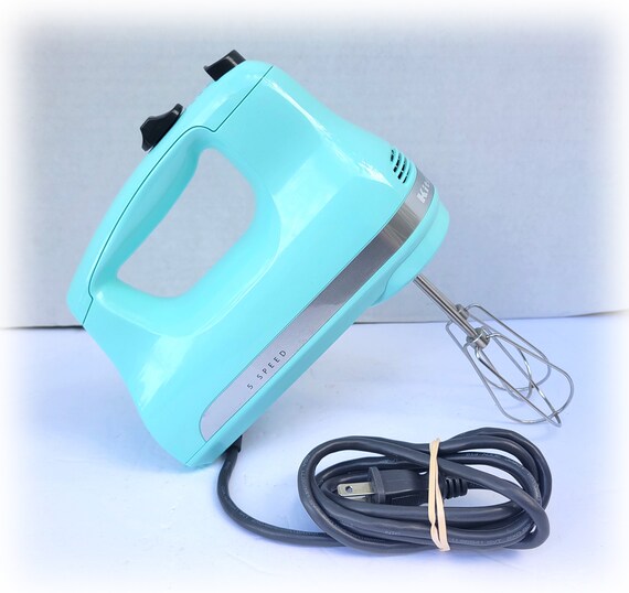 Vintage Kitchenaid Hand Held Mixer Robins Egg Blue 5 Speed Etsy