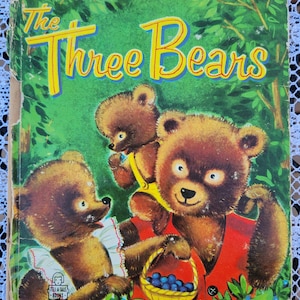 The Three Bears 1955 Vintage Whitman Childrens Book