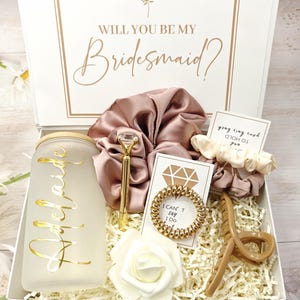 Bridesmaid Gift Box,Personalized Bridesmaid Gift Box Set Bridesmaid Proposal,Personalized Will You Be My Bridesmaid Gift Box Set